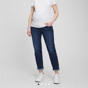 Maternity True Waistband Full Panel Girlfriend Jeans